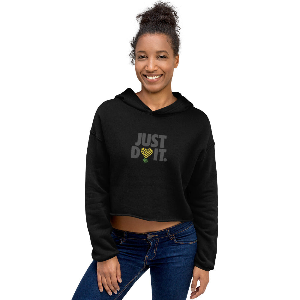 Just Do It Crop Hoodie – Love With a Twist